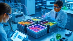 Illustration of a breakthrough catalyst layer in proton exchange membrane fuel cells enhancing oxygen transport and reducing platinum usage.