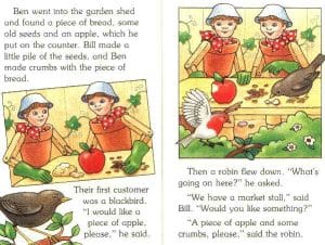 Illustration for “Bill and Ben's market stall”