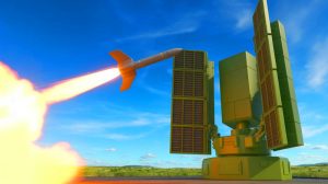 Chaos Erupts in the Skies as New Tech Shields Cities from Unseen Threats and Unprecedented Attacks Illustration of Raytheon's Lower Tier Air and Missile Defense Sensor (LTAMDS) during a successful test flight.
