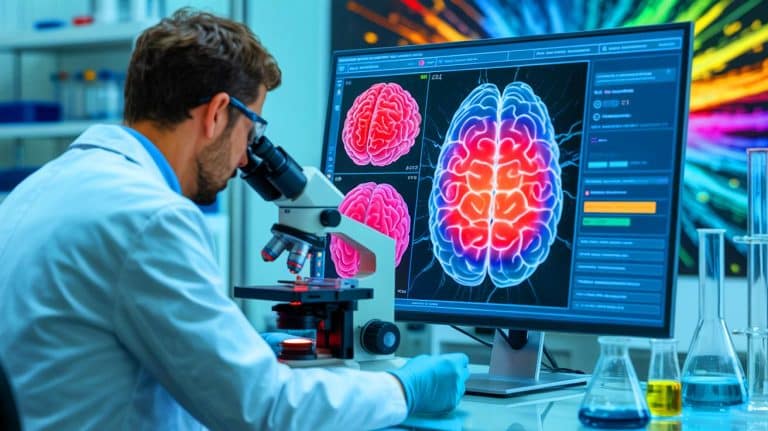 Doctors Call New Weight Loss Drug “A Game-Changer” as It Challenges Ozempic Without Nausea or Stomach Troubles Illustration of brain support cells targeted for nausea-free weight loss treatment.