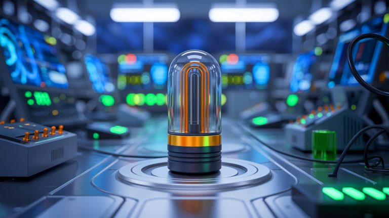 Illustration of a miniaturized traveling-wave tube in a Chinese laboratory.