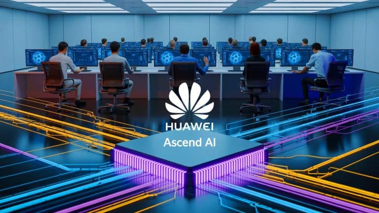 Huawei Unleashes AI Toolkit, Experts Say “NVIDIA’s Monopoly Is Crumbling” in Shocking Move to Empower Global Developers Illustration of Huawei’s Ascend AI chip on display at a data infrastructure summit.