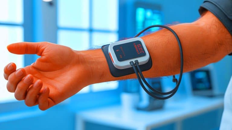 “They Monitor Blood Pressure Like It’s Life or Death”: Revolutionary Patch Promises Unprecedented Accuracy, Rivals Hospital Standards for Millions Illustration of a skin-mounted electronic patch for real-time blood pressure monitoring.