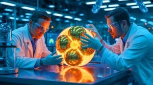 Illustration of the radioactive nature of plutonium.