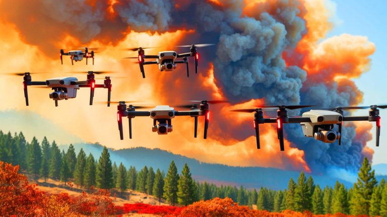 Precision Data: AI-Powered Aerial Robots ‘Capture Wildfire Smoke’ with Unprecedented Accuracy That Could Transform Disaster Management Illustration of drones tracking and analyzing wildfire smoke plumes in real-time.