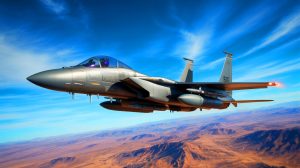 Illustration of an F-15E Strike Eagle Equipped with AGR-20F Advanced Precision Kill Weapon System.