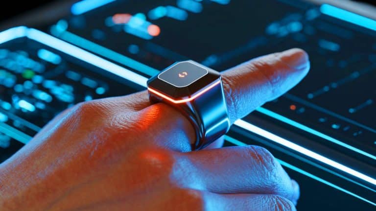 “Did You See This?”: Tiny Gadget Lasts a Month on One Charge (and It’s Revolutionizing Your Tech World) Illustration of a picoRing wireless mouse enhancing augmented reality control.